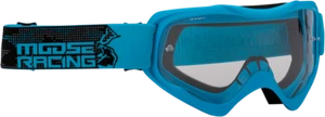 Moose Qualifier Agroid Blue Unisex Motorcycle Riding Dirt Bike Racing Goggles MX - Picture 1 of 1