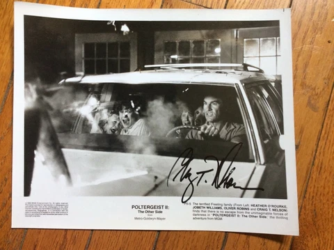 CRAIG T NELSON POLTERGEIST  SIGNED PHOTO 8-10 JSA SPENCE HEATHER O’ROURKE Cover