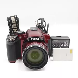 "Near Mint" Nikon Coolpix P510 16.1MP Optical Zoom 42x Red Digital Camera - Picture 1 of 10