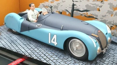 Le Mans Miniatures 1/18 Scale 118003/14M - Bugatti T57S 45 N°14 GP ACF 1937 - Image 1 of 4