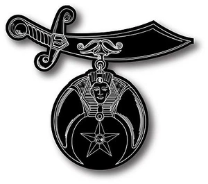 Shriner Logo Masonic Decal Sticker Freemason Truck Car Auto Window - Picture 1 of 1