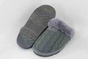 Bearpaw Effie - Women's Sheepskin Slipper - 1674w Charcoal - 9 - Picture 1 of 5