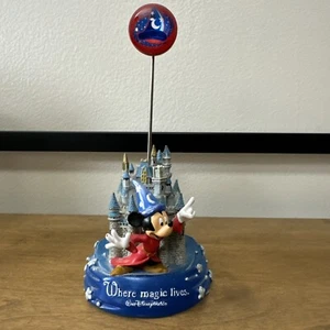 Disney Schloss mit Mickey Mouse Figur Foto Notiz Halter "Wo Magie lebt" - Bild 1 von 8