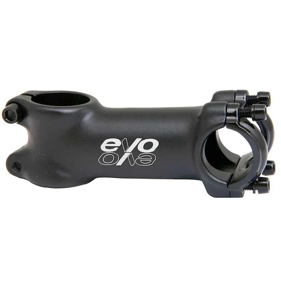 EVO E-Tec Alloy Bike Stem 28.6mm x 110mm 7 for 1-1/8" Forks, Black - Image 1 of 1