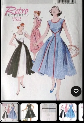 Butterick 4790 Vintage 1950s Retro Wrap Dress Walk-Away Dress Pattern 8-14/16-22 - Image 1 of 3