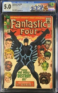 Fantastic Four #46, Marvel (1966), CGC 5.0 (VG/FN) - 1. Full App Black Bolt! - Bild 1 von 3