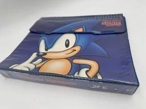 Vintage 1994 Mead Sonic the Hedgehog Blue Trapper Keeper Organizer Folder  - Picture 1 of 13