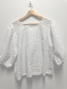 Gorman Cotton Shirt Top Size 16 White - Picture 1 of 4