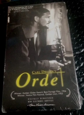 Ordet (Home Vision Video 2000 Carl Dreyer) Rare NM Vintage VHS In OG Cellophane - Image 1 of 4