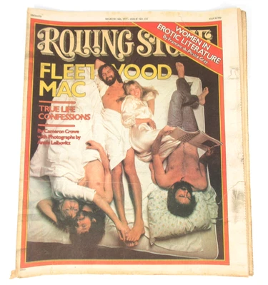 Rolling Stone Magazine Fleetwood Mac March 24 1977 Issue 235 No Label Small Tear - Image 1 of 4