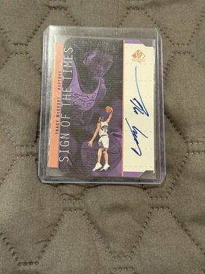 1998-99 SP Authentic Tracy McGrady Sign of the Times Bronze Auto #MG Raptors - Image 1 of 2