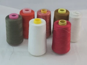 Lot of 7 Mixed Surelock Spools Mixed Color T-27 S/2 Sewing Thread /Cone - Picture 1 of 11