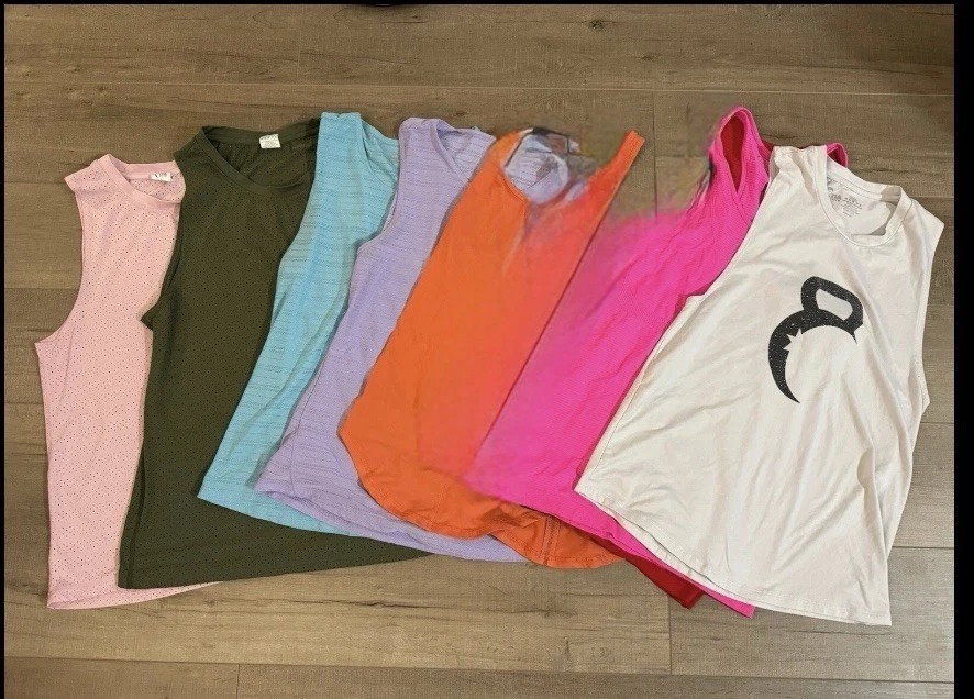 Lote de 9 camisetas sin mangas ZYIA Active para mujer ropa deportiva grandes para correr-fitness Foto 1 de 4