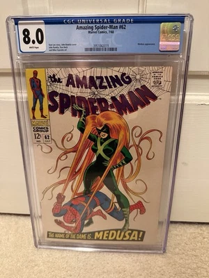 AMAZING SPIDER-MAN #62 1968 CGC 8.0 Silver Age - White Pages - Image 1 of 4