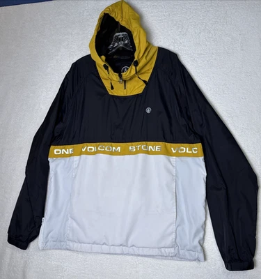 Volcom Stone Snowboard Windbreaker Sz XL Reflective Logo Water Resistant Pocket - Image 1 of 4