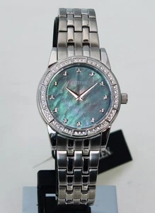 Citizen Damen Silhouette Kristall Eco-Drive Edelstahl Armband Uhr EM0770-52Y - Bild 1 von 4