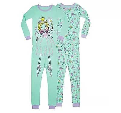 Pijama de hadas favorito de 4 piezas Member's Mark para niñas pequeñas talla 3T Foto 1 de 4