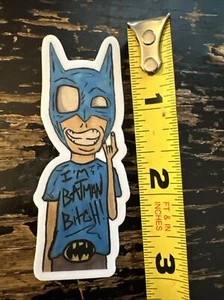 Batman Cosplay Sketch (This Sticker Is Dishwasher Safe) Homage/Art/Comic/Cartoon - Picture 1 of 3