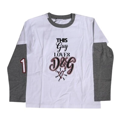 Camiseta DOLCE & GABBANA Niños Blanca Logo Estampado Bordado Niños s. Etiqueta 8 440usd Foto 1 de 4