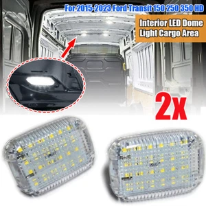 Interior Load Space Area LED Dome Light For Ford Transit MK8 Custom 2013-23 2pcs - Picture 1 of 5