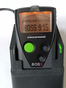 Swissphone BOSS 915 V POCSAG BOS DME z zestawem szyfrowania z ładowarką - Zdjęcie 1 z 6