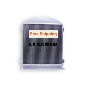 3Row Aluminum Radiator For 1932 Ford Chopped Hot Rod Model 18 BB chevy v8 engine - Picture 1 of 12