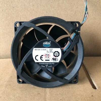 CoolerMaster FA08025M12LPD 80*80*25MM 8CM 12V 0.50A 4Pin Cooling Fan - Image 1 of 2