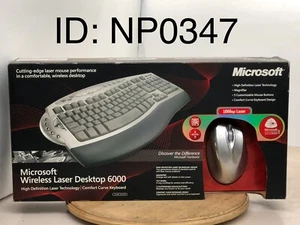 BRAND NEW MICROSOFT WIRELESS LASER DESKTOP 6000 KEYBOARD AND MOUSE - Picture 1 of 5