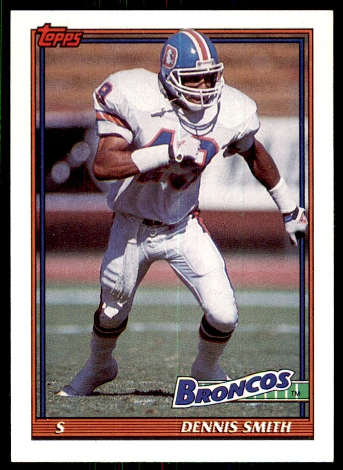1991 Topps Dennis Smith Denver Broncos #556 - Image 1 of 2