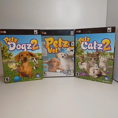 Petz Vet Dogz 2 Catz 2 Factory Sealed PC Game Big Box CD-ROM Complete - Image 1 of 4