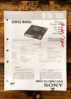 Sony D-10 D-100 CD Player / Discman  Service Manual *Original*