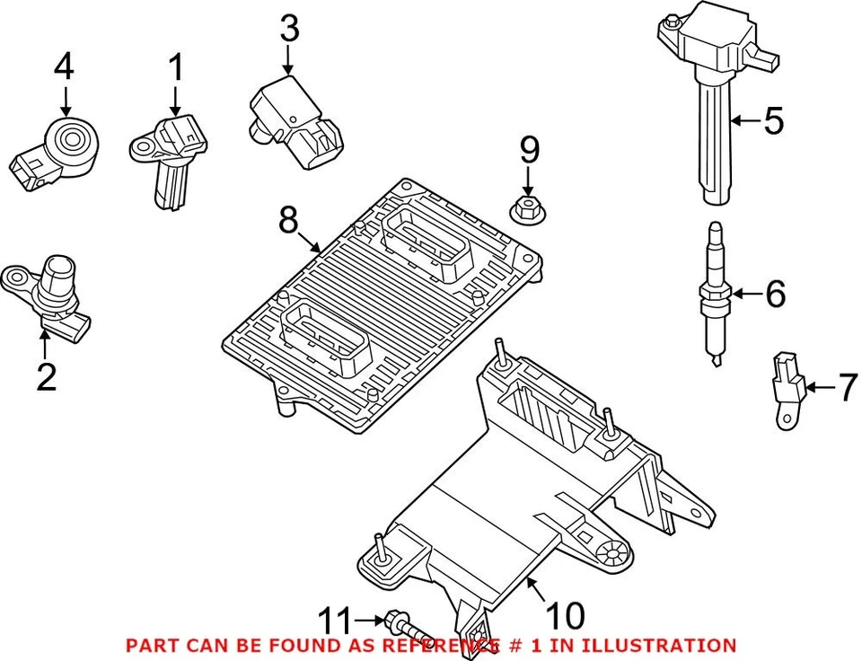 Sensor de posição do virabrequim do motor Mopar original do fabricante para Chrysler 200 Voyager - Imagem 1 de 1
