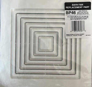 New Broan BP46 Replacement Bathroom Exhaust Fan Grille 663, 670, 671, 688 &689 - Picture 1 of 1