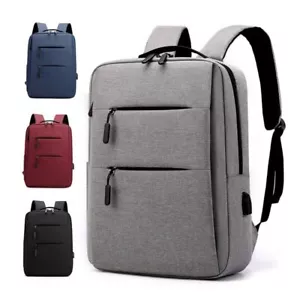 Laptop Backpack Bookbag with USB Charging Port Anti-Theft Business Travel Bag UK - Picture 1 of 15