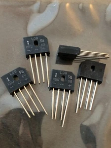 Rectificadores de puente KBU6B 100V 6A 4 PINES A TRAVÉS DE ORIFICIO 5 PIEZAS Z1282 - Imagen 1 de 1