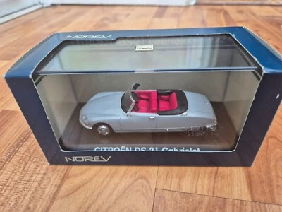1/43 Escala NOREV Citroen DS21 Cabriolet 1972 Plata Modelo Fundido Coche 157039 - Imagen 1 de 4
