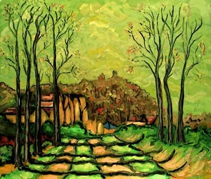 Entrance To A Village II- After Pissarro - Limited Edition Print - F. DeTrolio - Picture 1 of 8