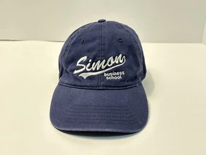 Simon Business School Blue Hat Embroidered Strapback - Picture 1 of 7