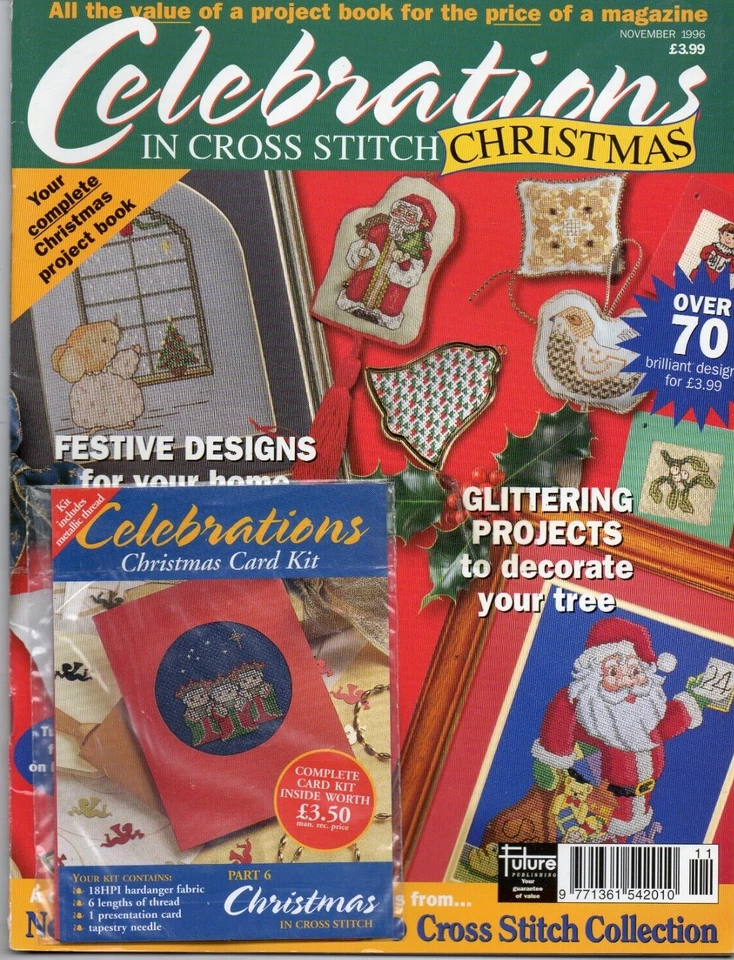 Vintage Celebrations in Cross Stitch Magazine Cottages 40 Charts