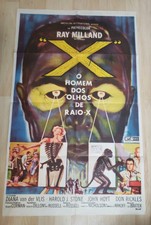 Original 1963 Man With X-Ray Eyes 1SH Movie Poster Spanish Version Roger Corman 