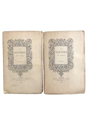 Les Soupers du Lasca 2 Volumes (1882) D'Anton Francesco Grazzini Limited Antique - Image 1 of 4