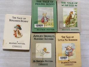 5 libros de tapa dura de Beatrix Potter F Warne & Co Ex - Lib - Imagen 1 de 11