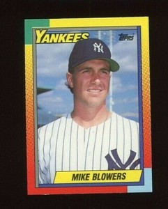 1990 TOPPS TRADED TIFFANY #9T MIKE BLOWERS ROOKIE RC NEW YORK YANKEES