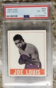 JOE LOUIS 1948 Leaf Gum BOXING #48 PSA 6+++ Superior To SO Many Sevens -L@@K- - Picture 1 of 12