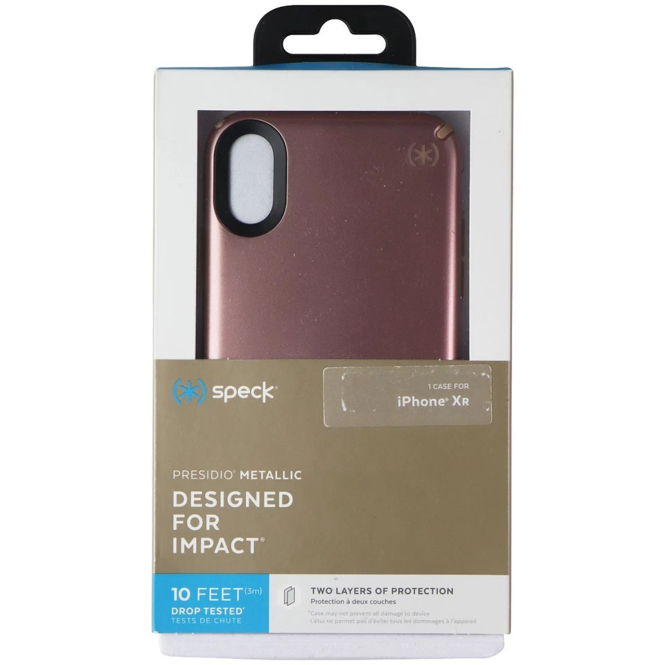 Funda Speck Presidio Metallic Series para Apple iPhone XR - Oro Rosa Foto 1 de 1