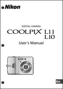 Nikon CoolPix L10 L11 Digital Camera User Guide Instruction  Manual - Picture 1 of 1