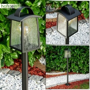 Laterne schwarz Außen Steh Lampe Leuchte Poller Wege Garten Einfahrt Beleuchtung - Bild 1 von 10
