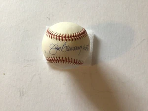 Jim Bunning Signed OML Baseball with "HOF 96" Inscript - COA from J. Paul Sports - Picture 1 of 2
