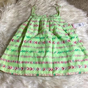 Toughskins Top Girls size Medium sleeveless cotton Tunic Beach summer New - Picture 1 of 8