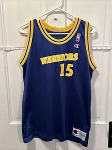Vintage Golden State Warriors Champion Jersey #15 Latrell Sprewell Youth XL NBA - Picture 1 of 5